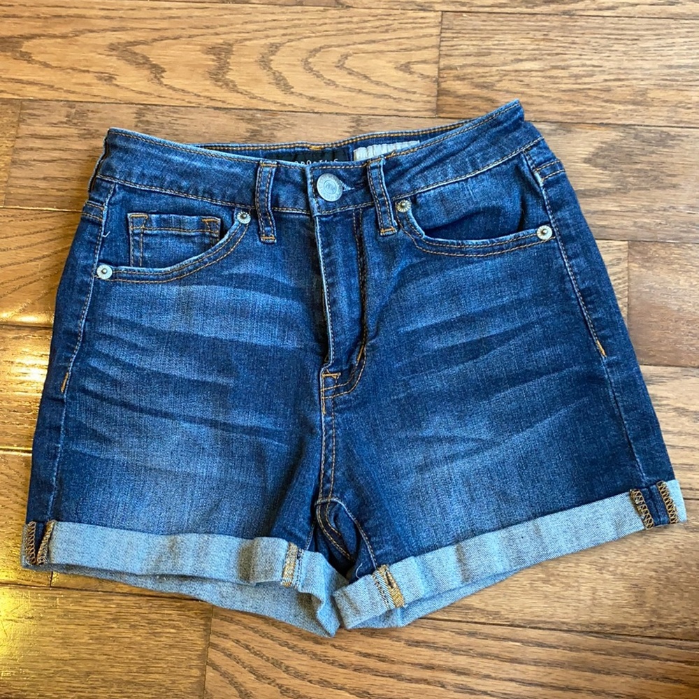 Size 0 Aeropostale high waisted midi jean shorts